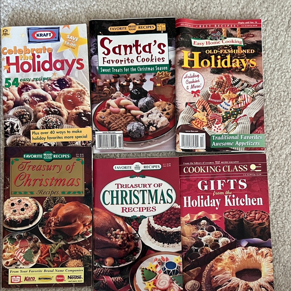 Holiday Recipe Book Collection  Used- VGC